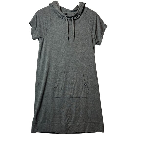 Gaiam Womens Gray Short-Sleeve Hoodie Dress Size: XS - Picture 1 of 12